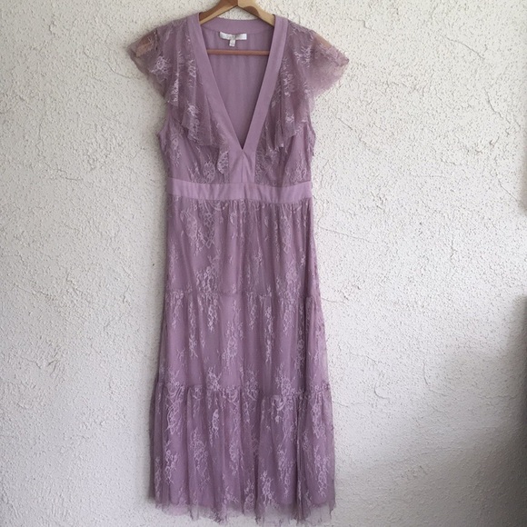 Beautiful purple midi lace WAYF dress💜 - Picture 5 of 7